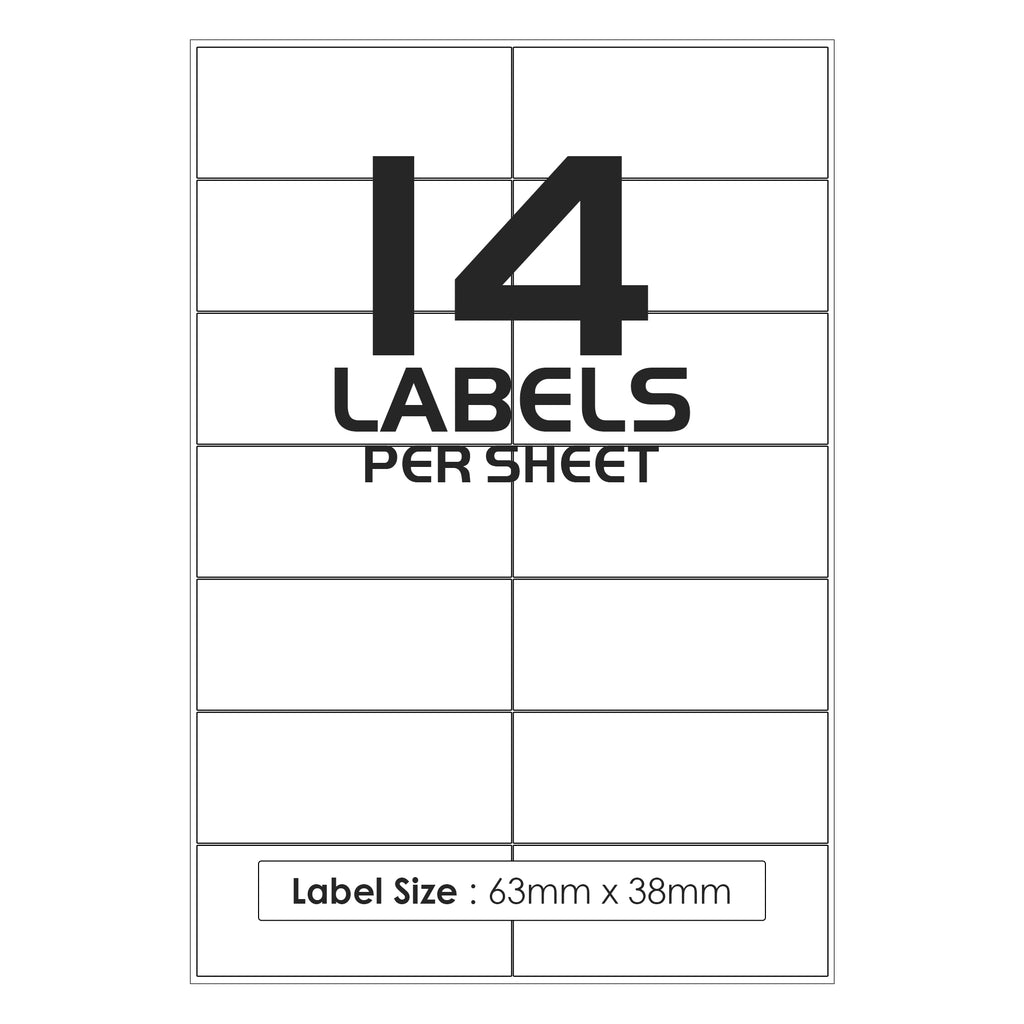 14 Labels Per Sheet